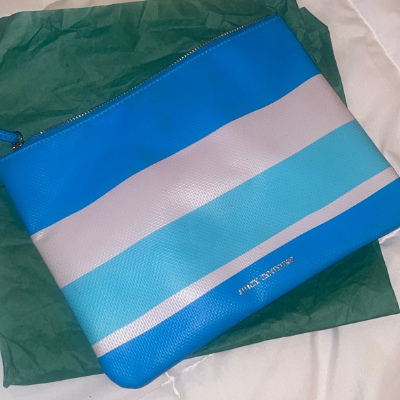 Vintage juicy contour Y2K wristlet/handbag with pink/orange tassel zipper pouch - Picture 7 of 17